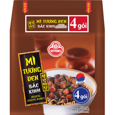 Lốc 4 gói Mì Tương Đen Bắc Kinh Otoki 135gx4