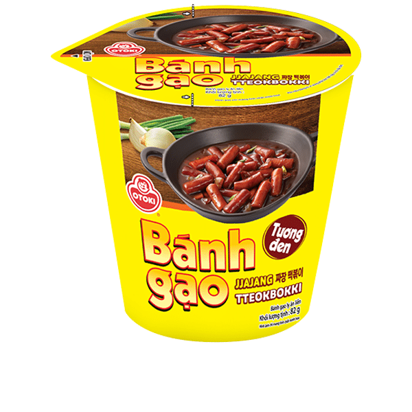 Bánh gạo tokbokki Jin vị tương đen ly 82g