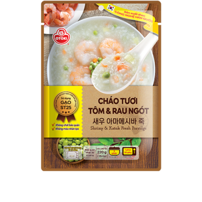 Cháo Tươi Tôm & Rau Ngót Otoki 220g