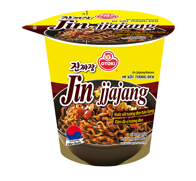 Mì Jin jjajang xốt tương đen Otoki Ly 70g