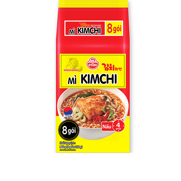 Lốc 8 gói mì kim chi Otoki 120g