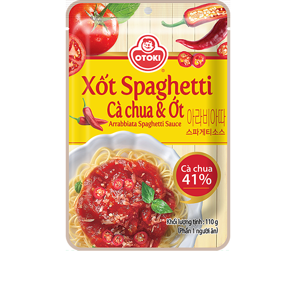 Xốt Spaghetti vị cà chua và ớt Otoki gói 110g